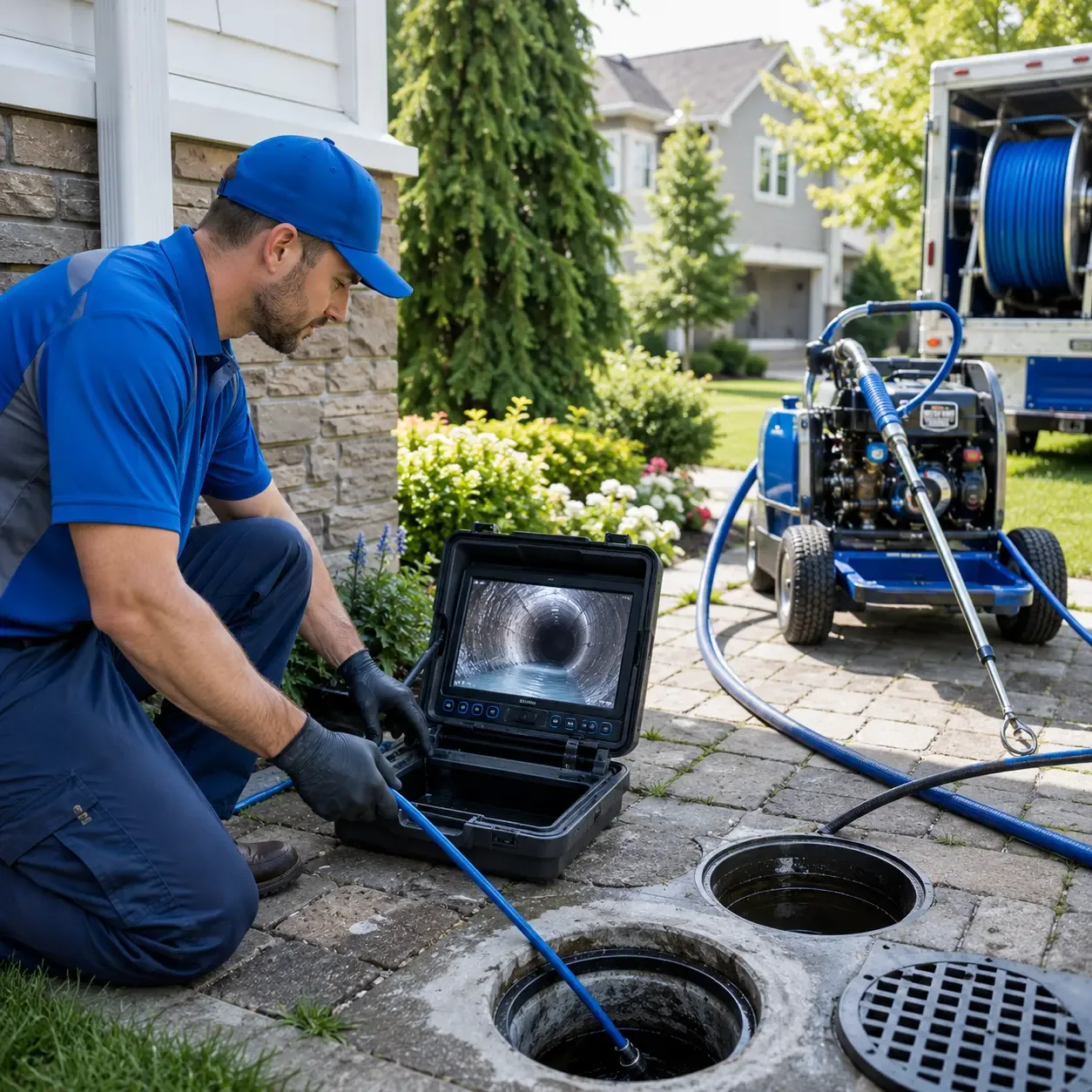 Outdoor drain cleaning professionals serving Laurens, NY