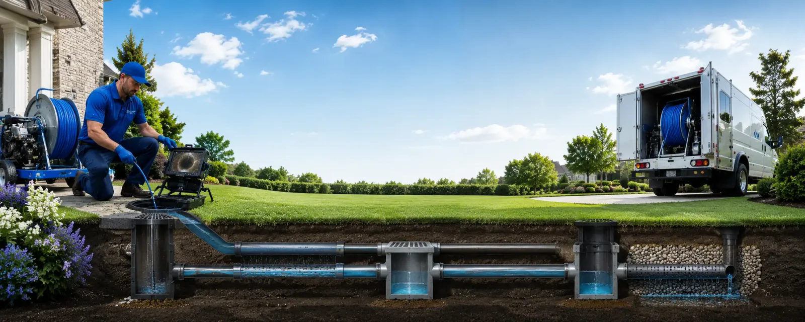 Outdoor drain cleaning information for Laurens, NY